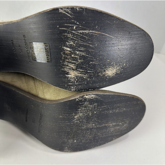 See By Chloe Belted Studded Suede Ankle Boot Tan Brown Women's Size 40.5 Booties - Picture 13 of 16